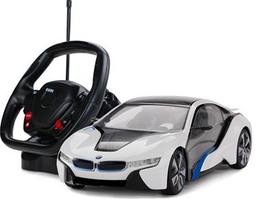 BMW i8 Radiostyrd bil med ratt 1:14