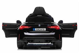 BMW M4 ElBil till Barn 12V  m. Gummidäck + 2.4G Remote Svart-10