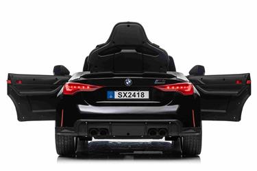 BMW M4 ElBil till Barn 12V  m. Gummidäck + 2.4G Remote Svart-10