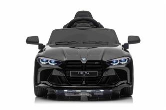 BMW M4 ElBil till Barn 12V  m. Gummidäck + 2.4G Remote Svart-4