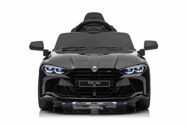 BMW M4 ElBil till Barn 12V  m. Gummidäck + 2.4G Remote Svart-4