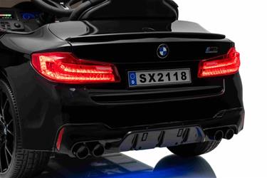 BMW M5 Drift Drift 21,6V Svart för barn 2.4G +Läderstol-18