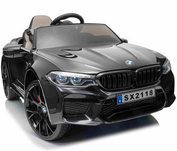 BMW M5 Drift Drift 21,6V Svart för barn 2.4G +Läderstol-2