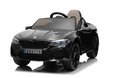 BMW M5 Drift Drift 21,6V Svart för barn 2.4G +Läderstol-21