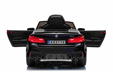 BMW M5 Drift Drift 21,6V Svart för barn 2.4G +Läderstol-3