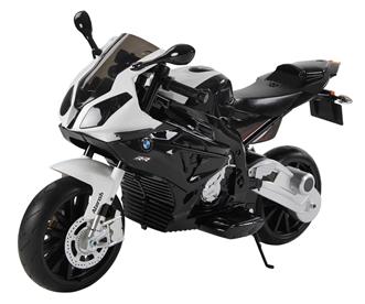 BMW S 1000 RR Motorcykel till Barn 12V med gummihjul, Sort