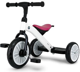 BMW Trehjuling för barn 10 tum – Vit / Pink