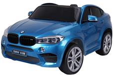 BMW X6 M 12v XXL Blå-Lackering m/Gummihjul + 2.4G + 10AH