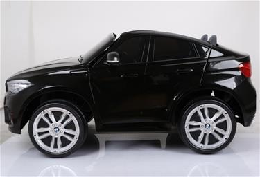 BMW X6 M 12v XXL Svart med Gummihjul + 2.4G + 10AH-10