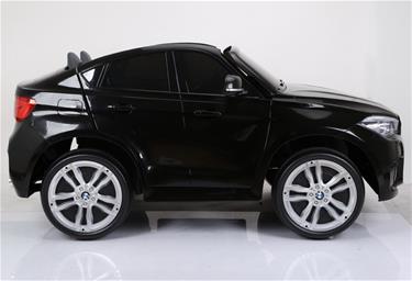 BMW X6 M 12v XXL Svart med Gummihjul + 2.4G + 10AH-11