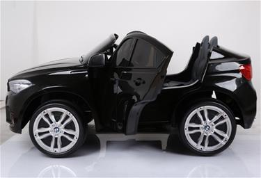 BMW X6 M 12v XXL Svart med Gummihjul + 2.4G + 10AH-5