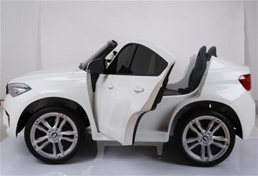  BMW X6 M 12v XXL Vit med Gummihjul + 2.4G + 10AH-10
