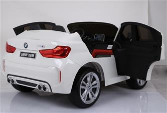  BMW X6 M 12v XXL Vit med Gummihjul + 2.4G + 10AH-15