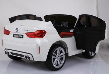  BMW X6 M 12v XXL Vit med Gummihjul + 2.4G + 10AH-15