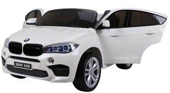  BMW X6 M 12v XXL Vit med Gummihjul + 2.4G + 10AH-3