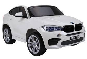  BMW X6 M 12v XXL Vit med Gummihjul + 2.4G + 10AH-4