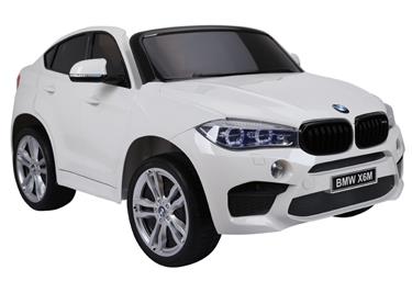  BMW X6 M 12v XXL Vit med Gummihjul + 2.4G + 10AH-4