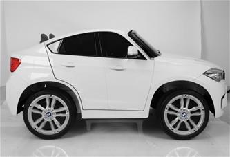  BMW X6 M 12v XXL Vit med Gummihjul + 2.4G + 10AH-9