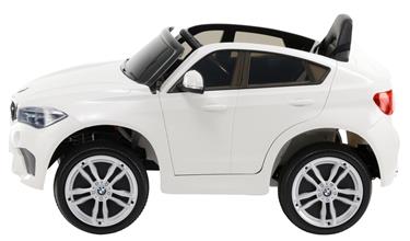 BMW X6 M elbil till barn 12v, Vit m/2.4G Remote + Gummihjul-2