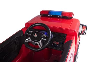 Brandbil Elbil till Barn 12V m/2.4G, Gummidäck, hjälm, vattenpistol, etc.-10