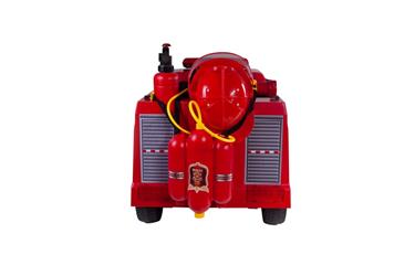 Brandbil Elbil till Barn 12V m/2.4G, Gummidäck, hjälm, vattenpistol, etc.-4