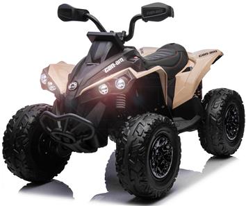 Can-Am Maverick EL ATV 12V (Fjärrkontroll, 4xMotor, Lädersäte, Gummihjul)