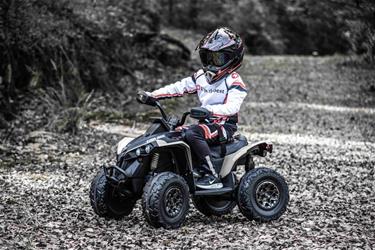 Can-Am Maverick EL ATV 12V (Fjärrkontroll, 4xMotor, Lädersäte, Gummihjul)-2