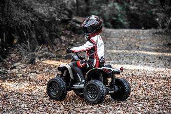 Can-Am Maverick EL ATV 12V (Fjärrkontroll, 4xMotor, Lädersäte, Gummihjul)-5