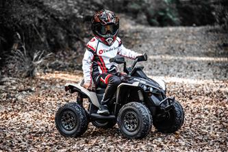 Can-Am Maverick EL ATV 12V (Fjärrkontroll, 4xMotor, Lädersäte, Gummihjul)-6