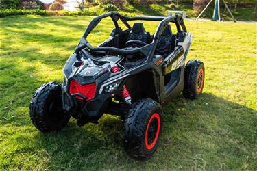 Can-Am Maverick UTV för 2 Barn m/Lithium + 4x24V Motorer + Gummihjul-6