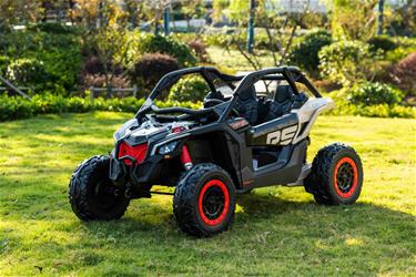 Can-Am Maverick UTV för 2 Barn m/Lithium + 4x24V Motorer + Gummihjul-7
