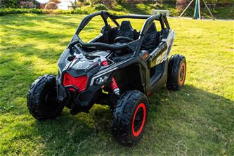 Can-Am Maverick UTV för 2 Barn m/Lithium + 4x24V Motorer + Gummihjul-6