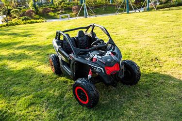 Can-Am Maverick UTV för 2 Barn m/Lithium + 4x24V Motorer + Gummihjul-8