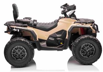 Can-Am Outlander EL ATV 12V Khaki (RC, 4xMotor, Lädersäte, Gummihjul)-5
