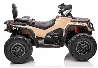 Can-Am Outlander EL ATV 12V Khaki (RC, 4xMotor, Lädersäte, Gummihjul)-5