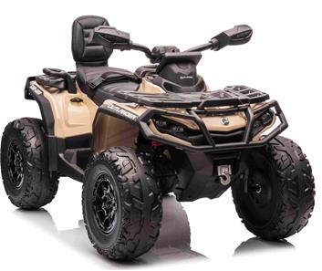 Can-Am Outlander EL ATV 12V Khaki (RC, 4xMotor, Lädersäte, Gummihjul)-9