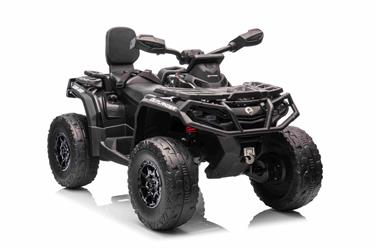 Can-Am Outlander EL ATV 12V Svart (RC, 4xMotor, Lädersäte, Gummihjul)-10