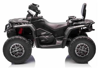 Can-Am Outlander EL ATV 12V Svart (RC, 4xMotor, Lädersäte, Gummihjul)-3