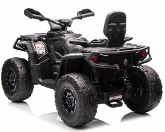 Can-Am Outlander EL ATV 12V Svart (RC, 4xMotor, Lädersäte, Gummihjul)-4