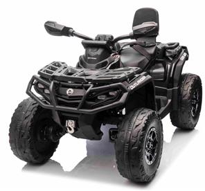 Can-Am Outlander EL ATV 21,6V Svart (RC, 4xMotor, Lädersäte, Gummihjul)-8