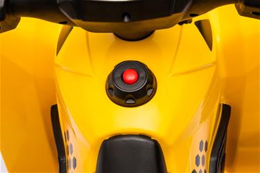 CAT Caterpillar EL-ATV för barn med 7,2 V litium + lädersäte-11