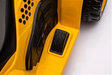 CAT Caterpillar EL-ATV för barn med 7,2 V litium + lädersäte-9