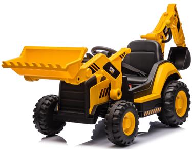 CAT Caterpillar Elektrisk traktor med frontskopa + grävmaskin