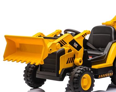 CAT Caterpillar Elektrisk traktor med frontskopa + grävmaskin-11