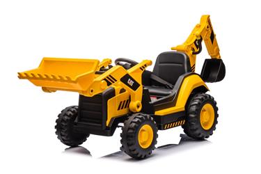 CAT Caterpillar Elektrisk traktor med frontskopa + grävmaskin-14