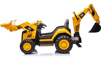 CAT Caterpillar Elektrisk traktor med frontskopa + grävmaskin-2