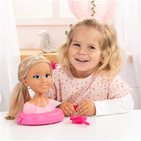 Charlene Top Model Smink och frisör Huvud med kosmetika 21 cm-3