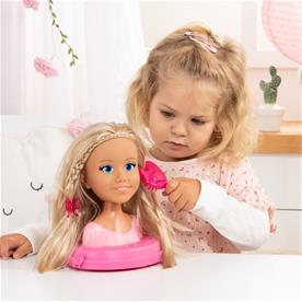 Charlene Top Model Smink och frisör Huvud med kosmetika 21 cm-6