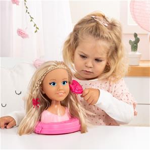 Charlene Top Model Smink och frisör Huvud med kosmetika 21 cm-6