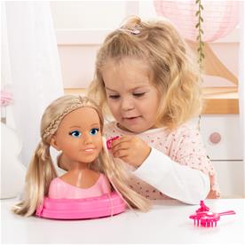 Charlene Top Model Smink och frisör Huvud med kosmetika 21 cm-7